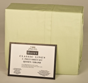 600 Thread Count Queen Size 4 Piece Sheet Set: 