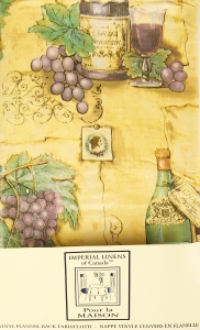 Beaujolais Vinyl Flannel Back Tablecloth