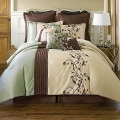 Embroidered 8 Piece Comforter Ensemble Embroidered 8 Piece Comforter Ensemble