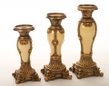 Set of 3 Decorative Resin Candle Stick Holders Set of 3 Decorative Resin Candle Stick Holders