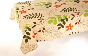 Printed Tablecloth Leaf