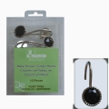 Metal Shower Curtain Hooks - 12 Pieces Metal Shower Curtain Hooks - 12 Pieces