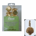 Metal Shower Curtain Hooks - 12 Pieces Metal Shower Curtain Hooks - 12 Pieces