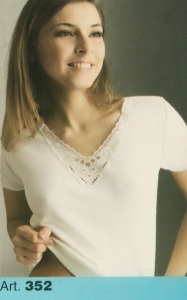 VP Ladies Half Sleeve Cotton & Wool Undershirt (#352)