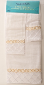 Valencia 3 Piece Towel Set