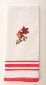 Embroidered Souvenir Tea Towel