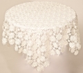 Off White Lace Table Topper