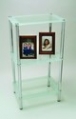 3-Tier Chrome Rectangular Glass Stand