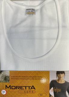 Moretta Ladies' 100% Soft Cotton Long Sleeve Undershirt (920) (WHITE)