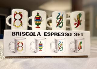 Briscola Cards Espresso Cups (set of 4 cups)