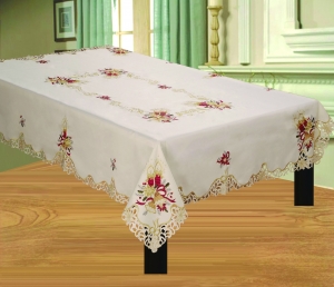 Embroidered Table Topper HLX9766 *Now available in Tablecloths* (call for availability)