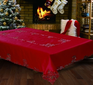 Embroidered Holiday Tablecloth HLZY5038 (call for availability)