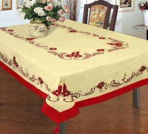 Embroidered Holiday Table Topper (call for availability)