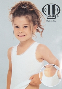 Henri  Girls Sleeveless Undershirt (#170)