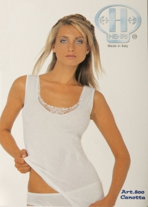 Henri  Ladies Lace Wide Strap Undershirt (#800)