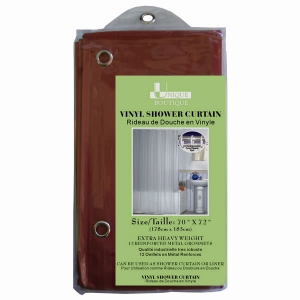 Heavy Weight Vinyl Shower Curtain Liner With 12 Reinforced Metal Grommets 70” x 72”