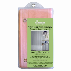 Heavy Weight Vinyl Shower Curtain Liner With 12 Reinforced Metal Grommets 70” x 72”