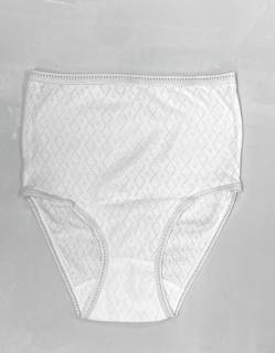 Ladies Design White Cotton Underwear