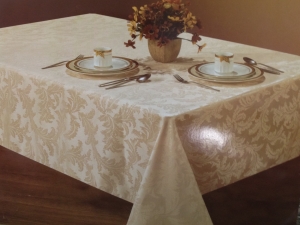 Feathers Stain Resistant Water Repellent 70" Wide Tablecloth