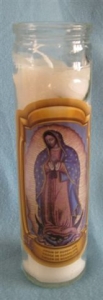 Religious Candle C001 Virgin Guadalupe