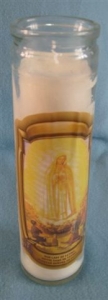 Religious Candle C004 Our Lady of Fatima