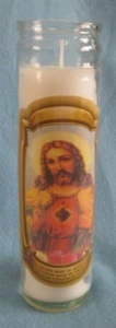 Religious Candle C020 Sacred Heart Jesus