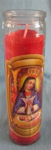Religious Candle C010 Mary w/ Baby Jesus